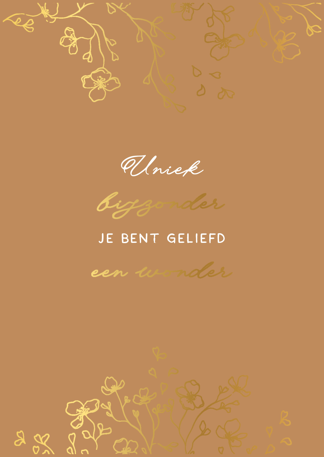 Poster A4 Uniek, bijzonder
