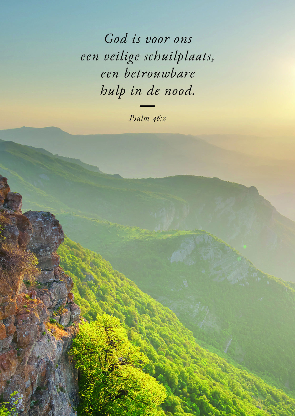 Poster A4 God is voor ons