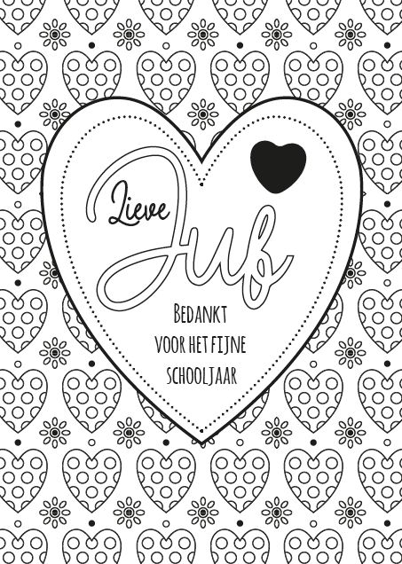 Kleurkaart Lieve Juf