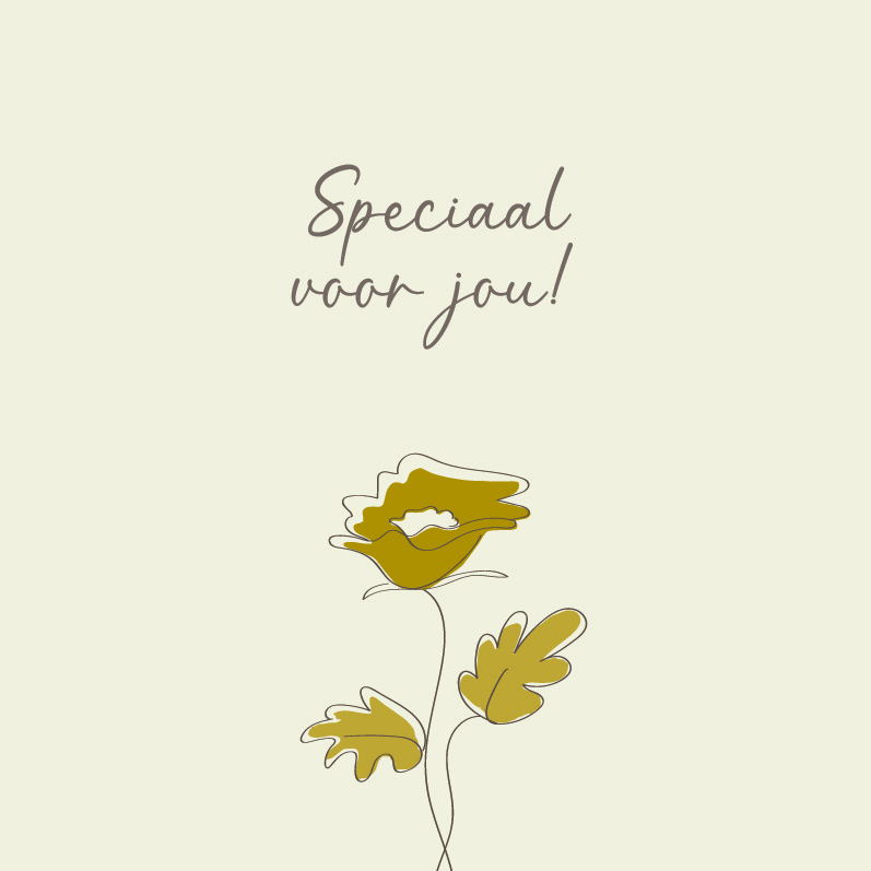 Speciaal voor jou