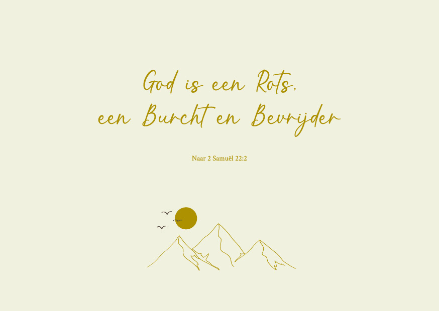 God is een Rots, een Burcht en Bevrijder
