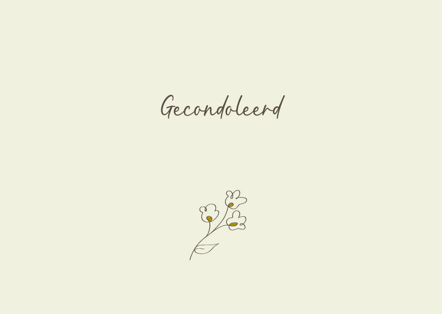 Gecondoleerd