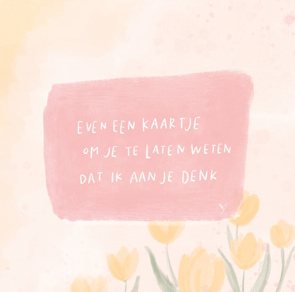 Even een kaartje