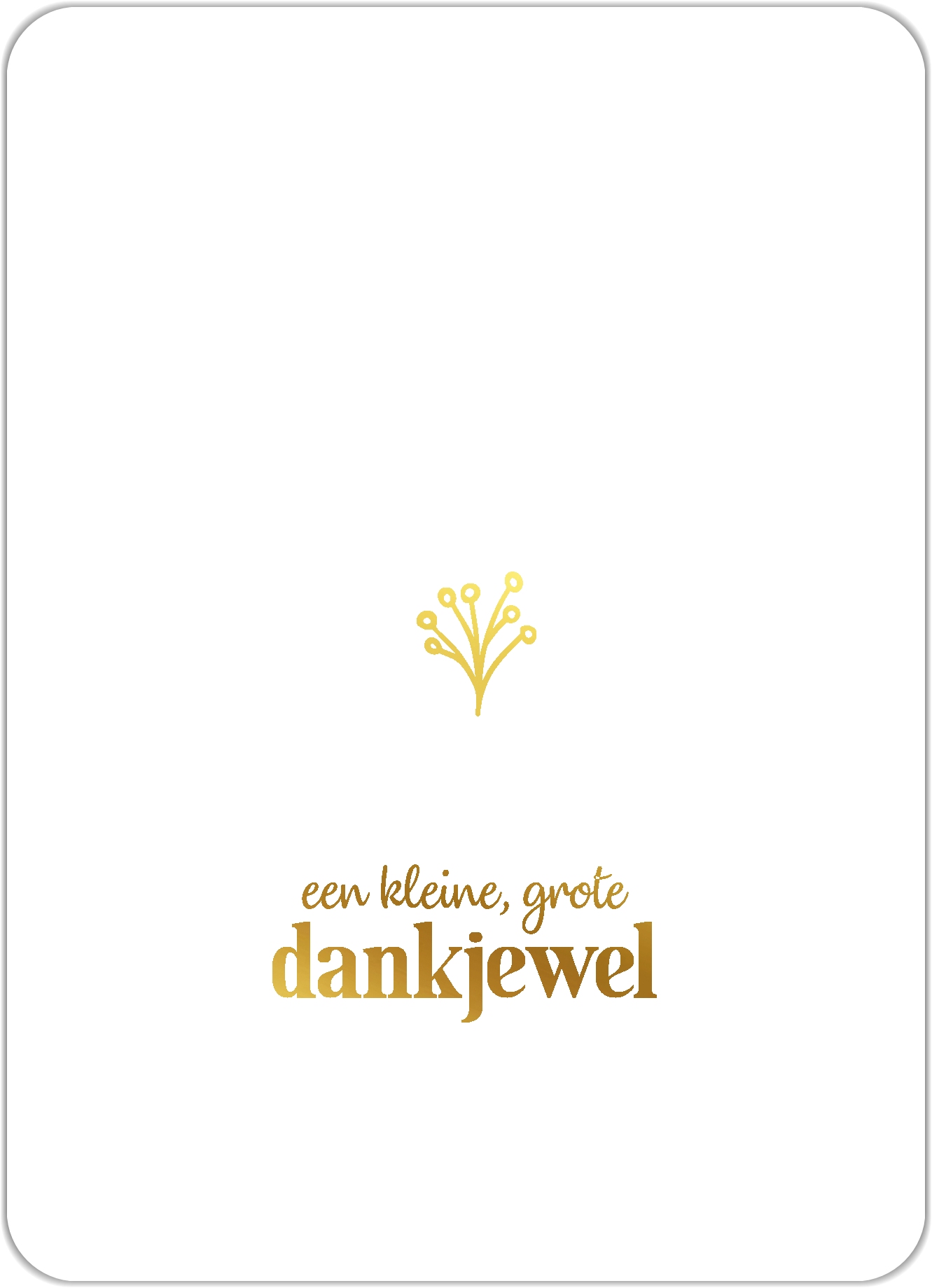 Bedankt