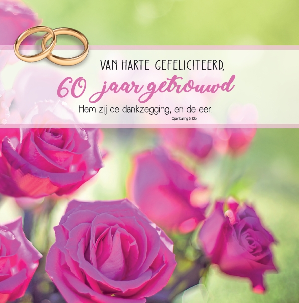 60 jaar getrouwd m/t - 60 jaar getrouwd - Baaij Light Cards Webshop