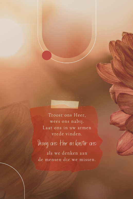 Mensen Die We Missen Enkele Kaart De mensen die we missen - Rouw - Baaij Light Cards Webshop